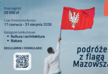 Zabierz flagę Mazowsza i ruszaj w drogę. Do wygrania 25 tysięcy złotych