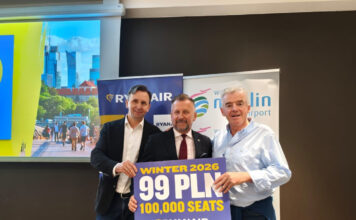 Ryanair: nowy rekordowy rozkład lotów na zimę 2026
